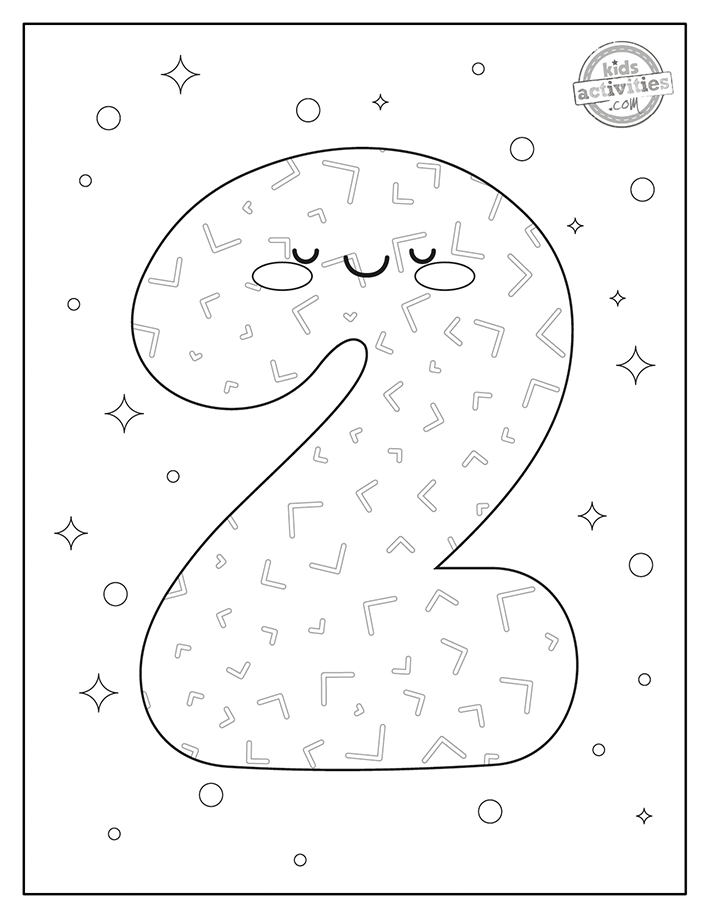 Free coloring pages with numbers