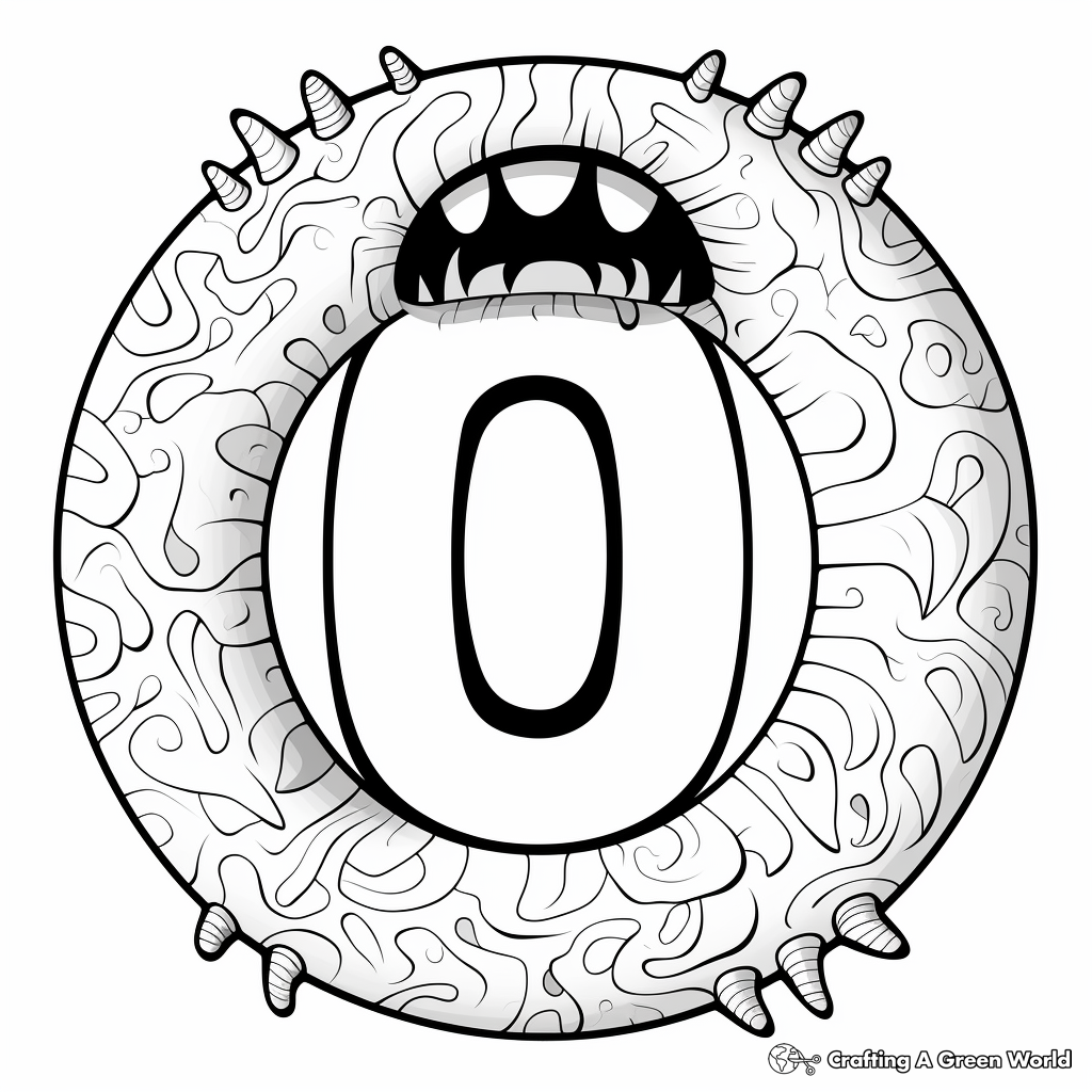 Letter o coloring pages