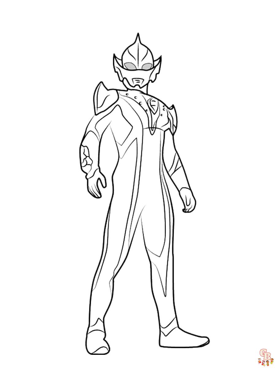 Free printable ultraman coloring pages