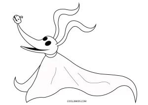 Free printable nightmare before christmas coloring pages for kids