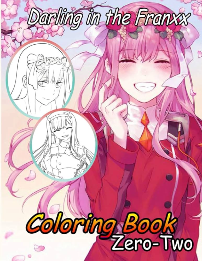 Darling in the franxx coloring book zero