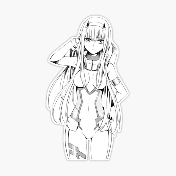 Zero two sticker for sale by kayleysells