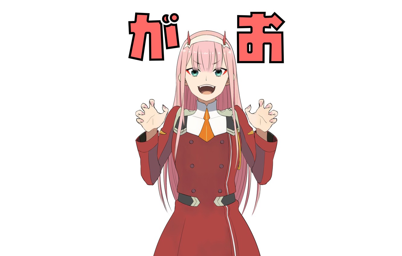 Wallpaper girl smile darling in the frankxx cute in france zero two images for desktop section ññðñð