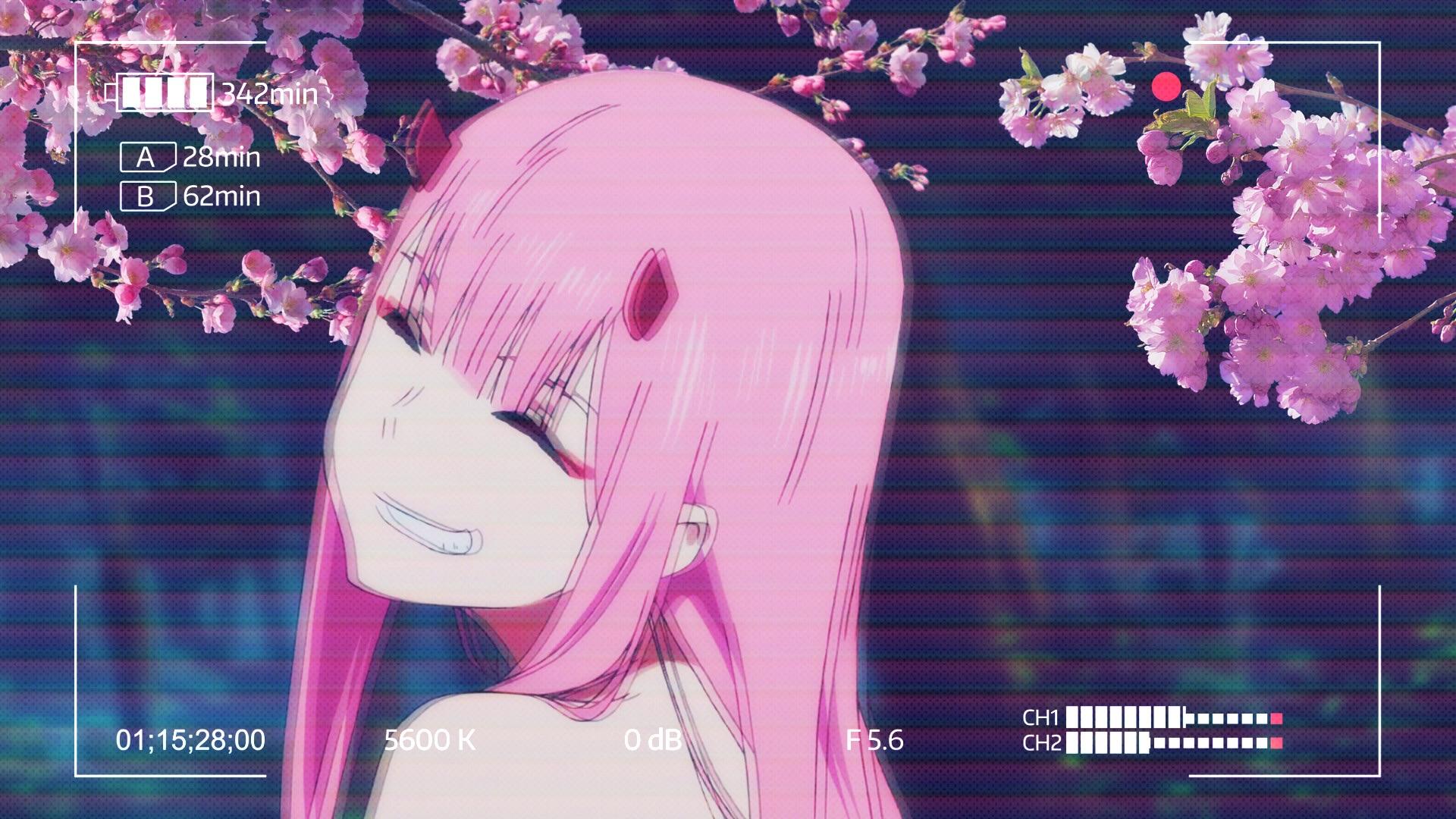 A photo of zero two smiling so pretty ð rdarlinginthefranxx