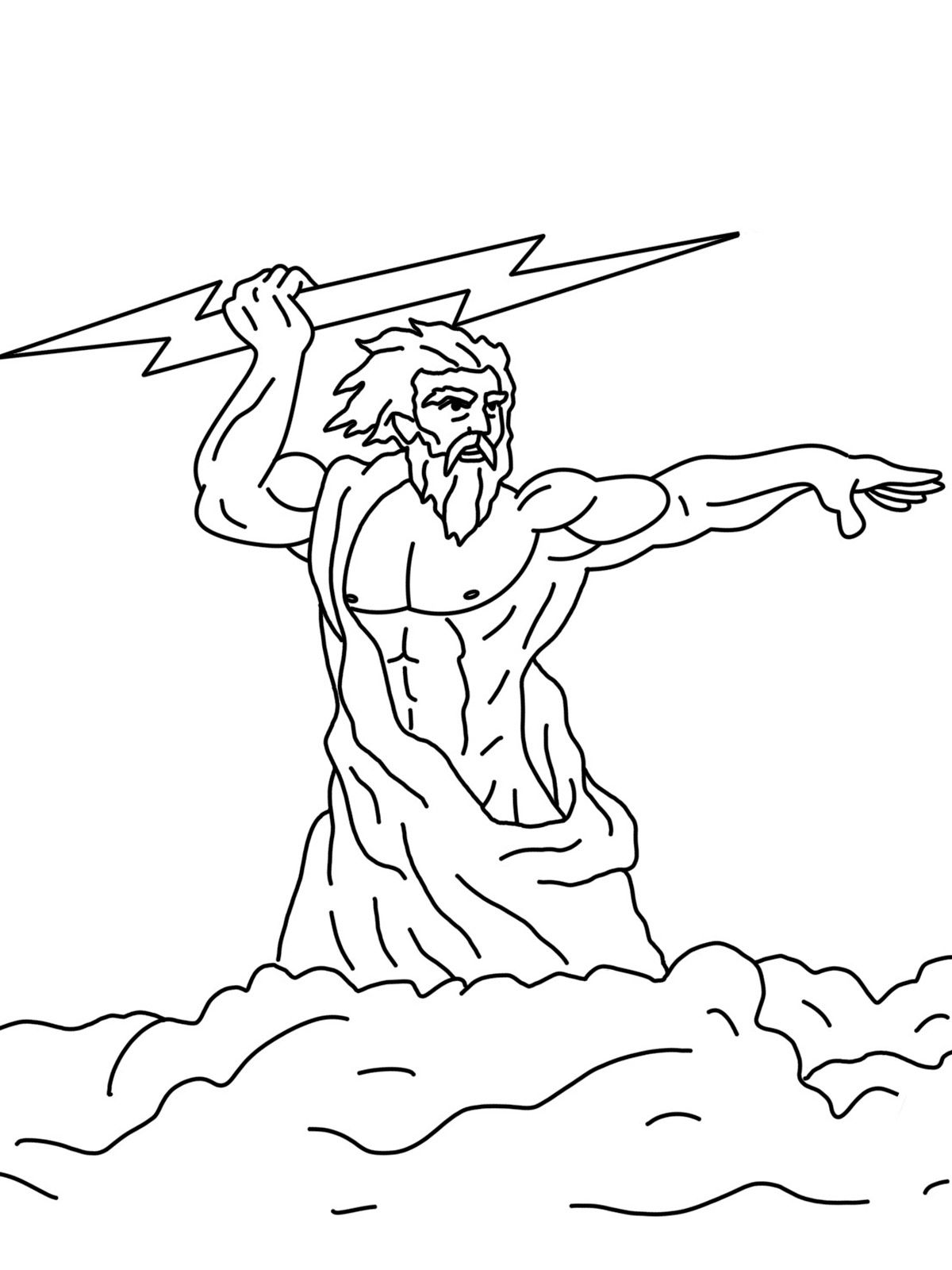 Zeus coloring pages coloring pages zeus easy drawings