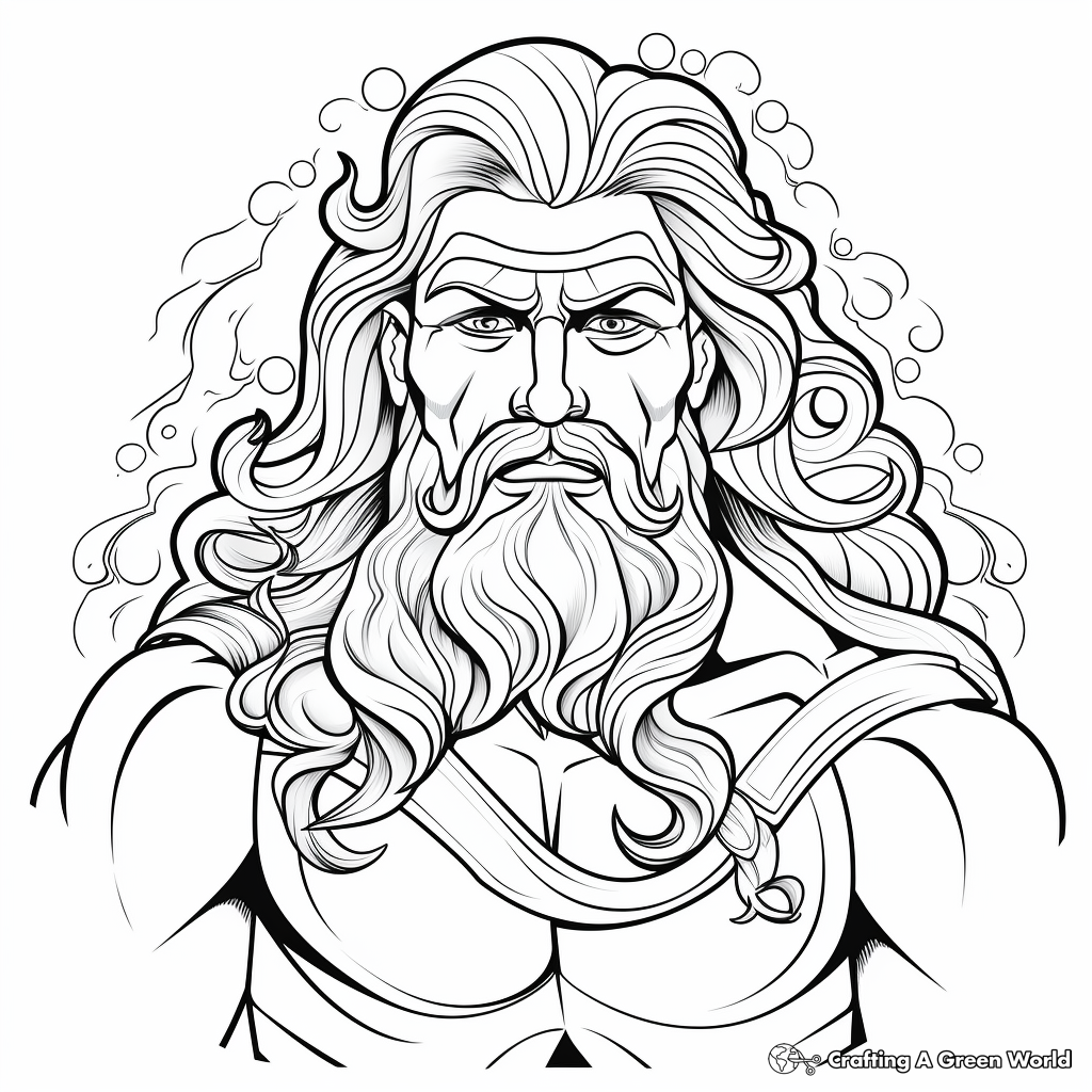 Greek gods coloring pages