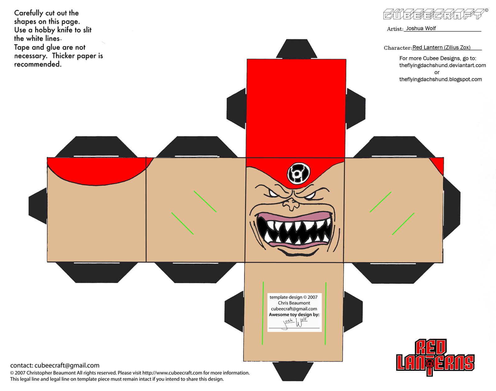 Zilius zox paper toy free printable papercraft templates