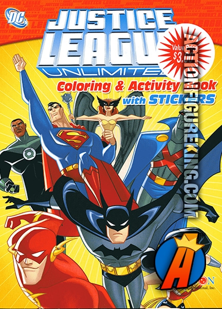 Justice league unlimited coloring and activity book from bendon