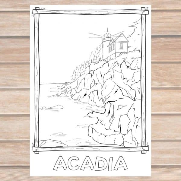 National park coloring pages archives