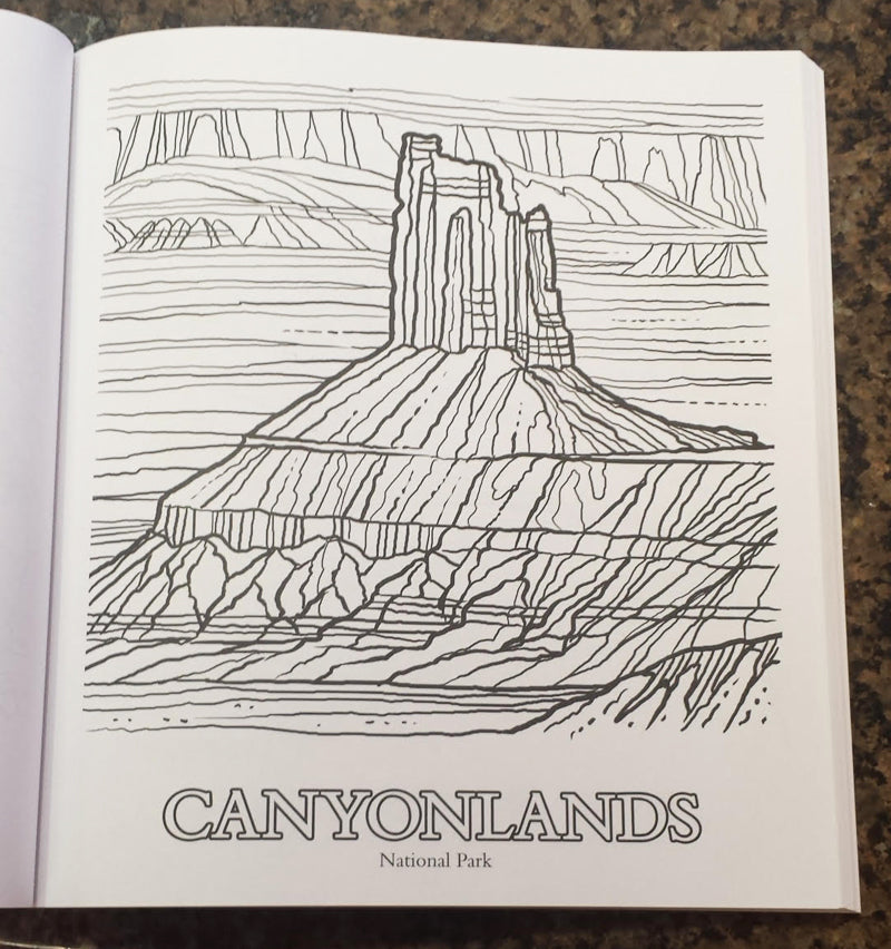 Parks of the southwest adult coloring book â canyonlands natural history association