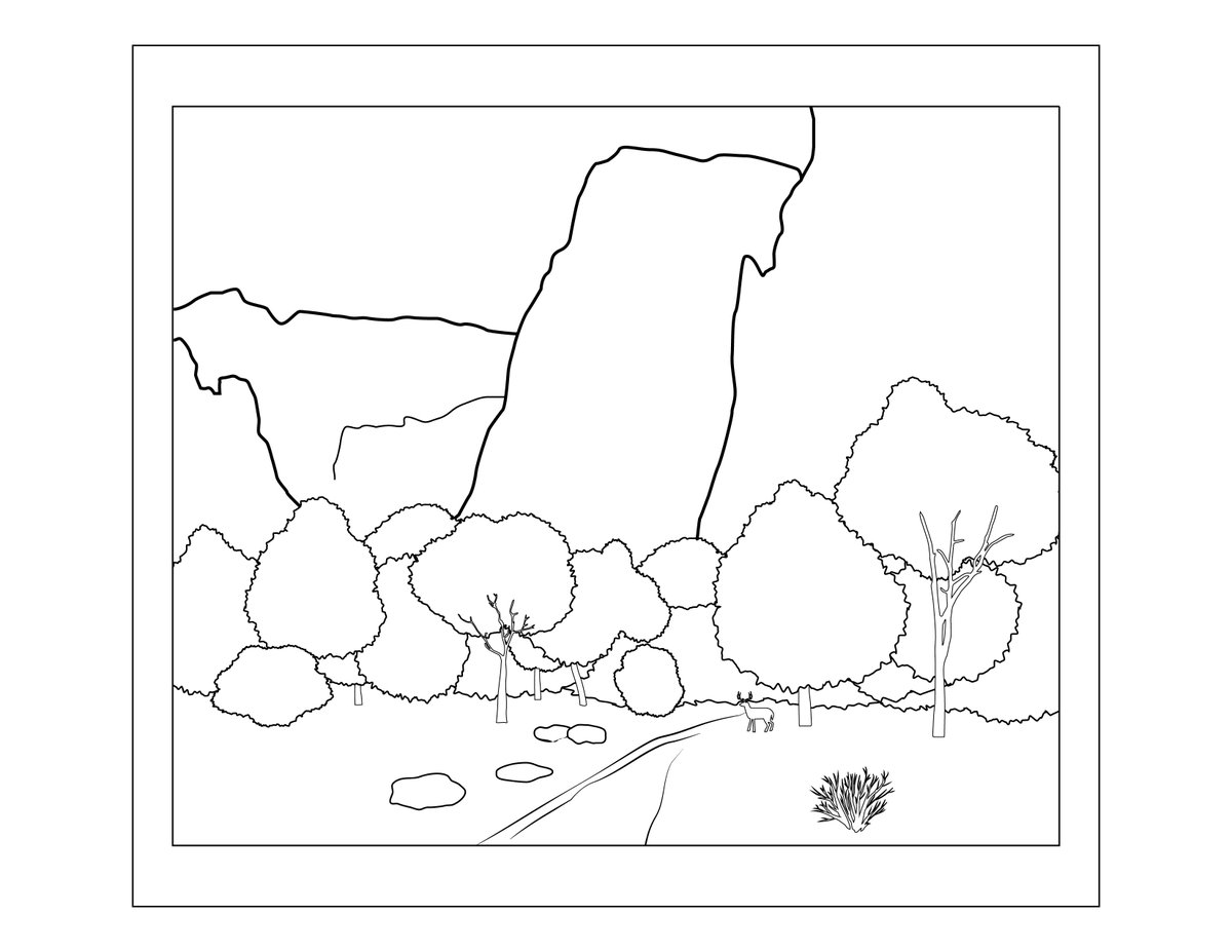 Zion national park on x maybe you want to take a hint from facebook instagram and get offline for the day well print off a few of our coloring pages from