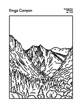 National park printable coloring pages x by picture earth projects