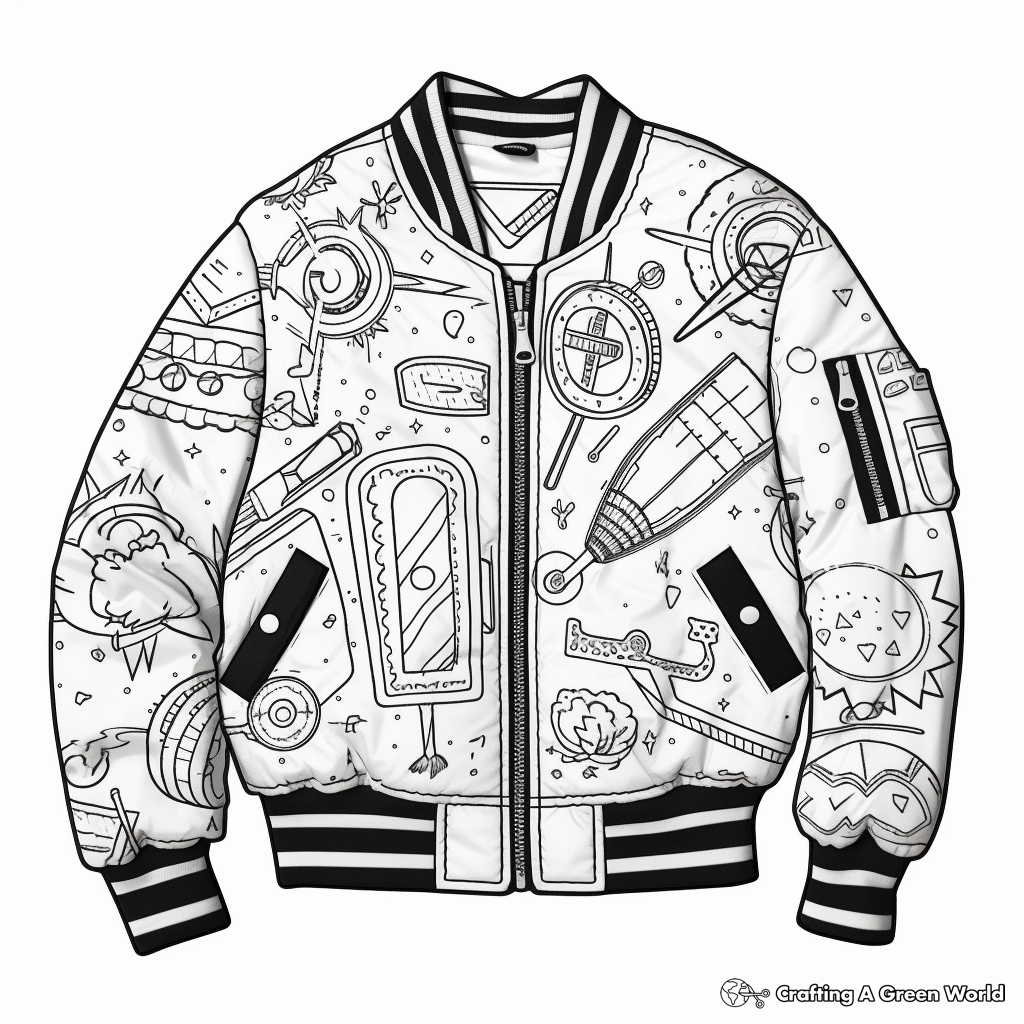 Jacket coloring pages