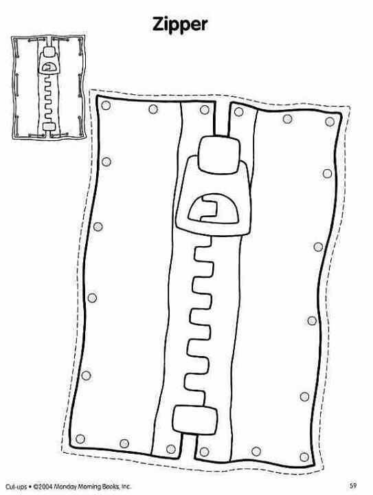 Zipper coloring page coloring pages letter of the week lettering
