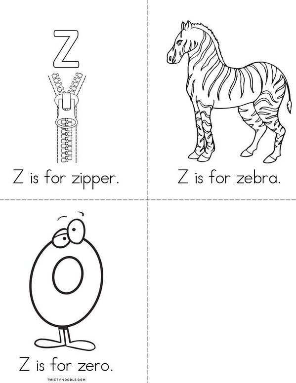 Z is for zipper book