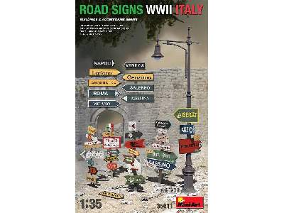 Road signs wwii italy