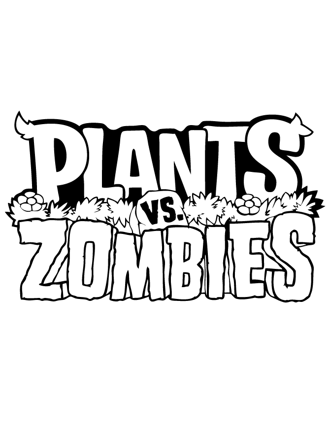 Plants vs zombies coloring pages