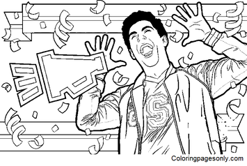 Disney zombies coloring pages