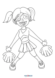 Free printable zombie coloring pages for kids