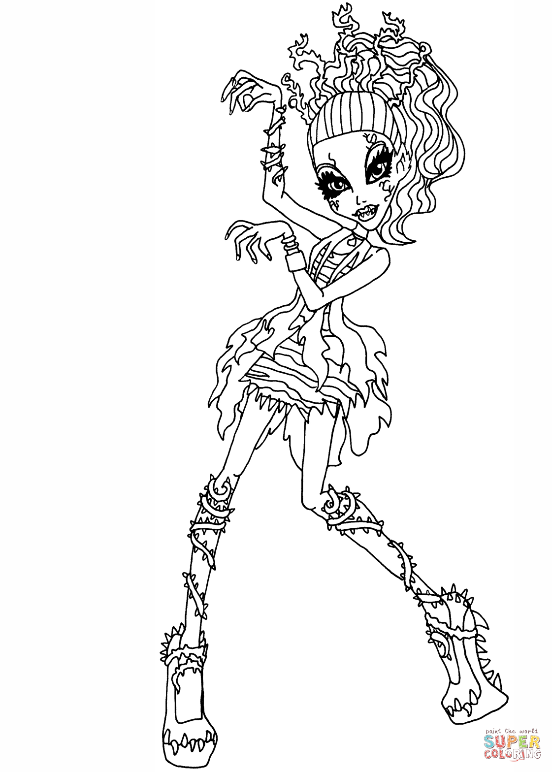 Zombie dance venus coloring page free printable coloring pages