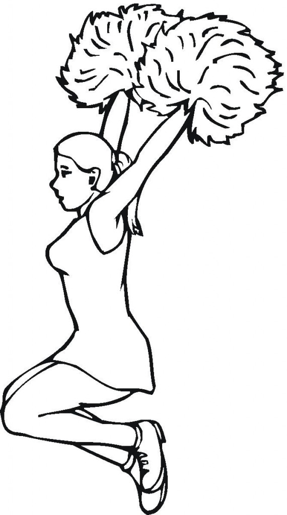 Cheerleading coloring pages