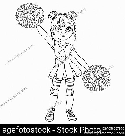 Cartoon halloween horizontal illustration vector coloring pages happy children in costumes of ghost stock vector vector and low budget royalty free image pic esy