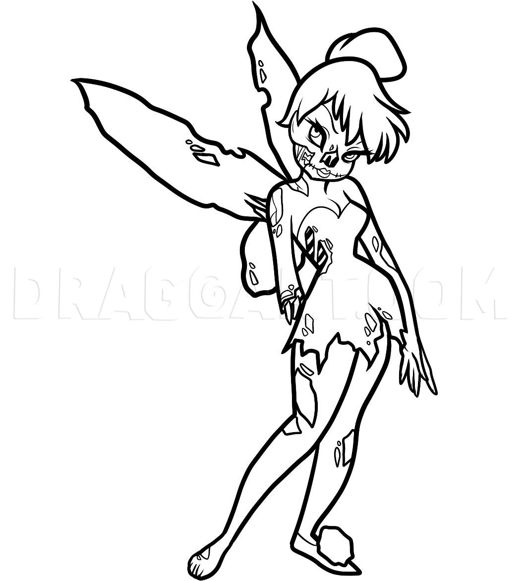 Zombie disney princess coloring pages book for kids