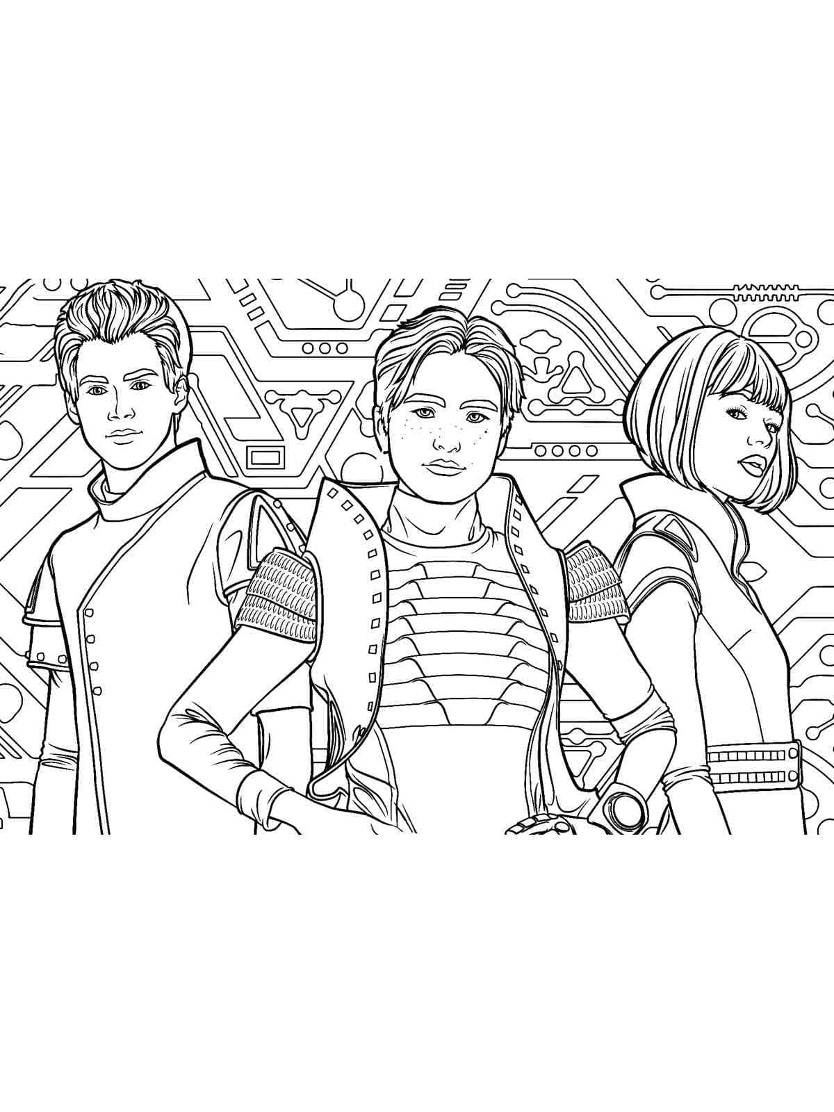 Zombies coloring pages