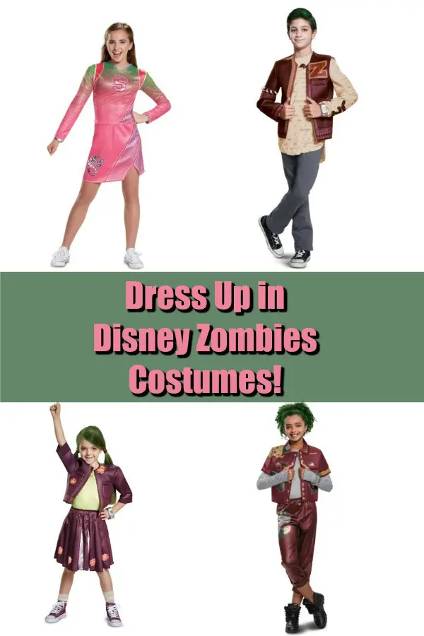 Dress up in disney zombies costumes