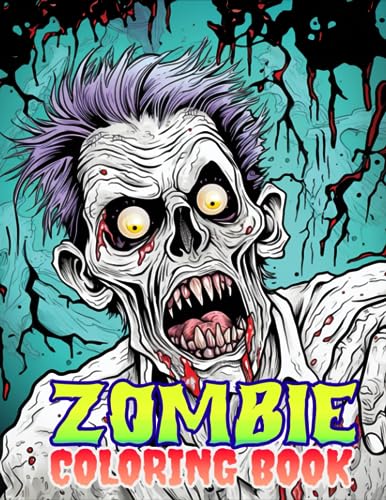 Zombie coloring book an adult coloring book featuring creepy haunting scary killer clowns girls zombies stress and anxiety relief coloring pages inside by bindaban barman