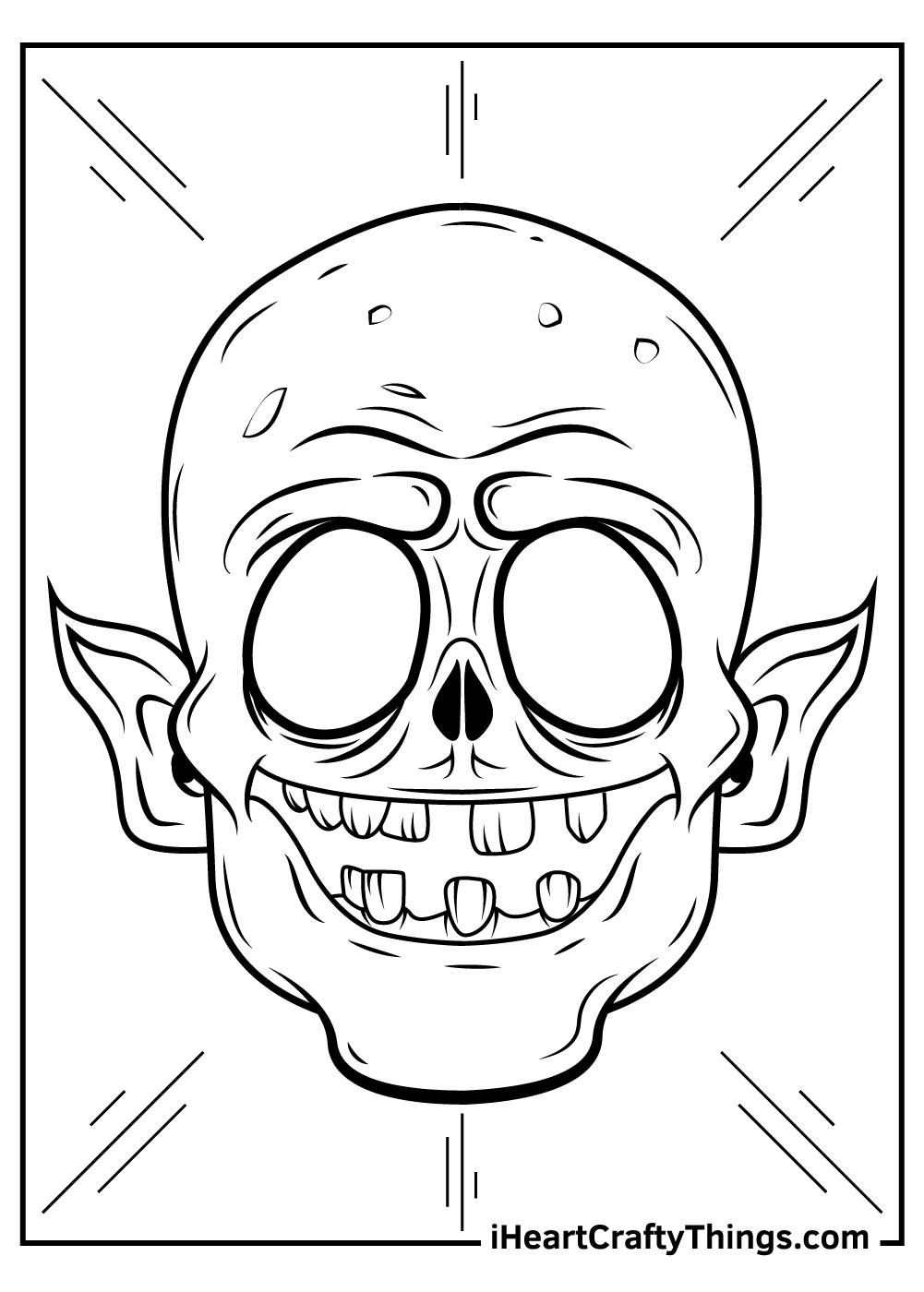 Zombie coloring pages free printables