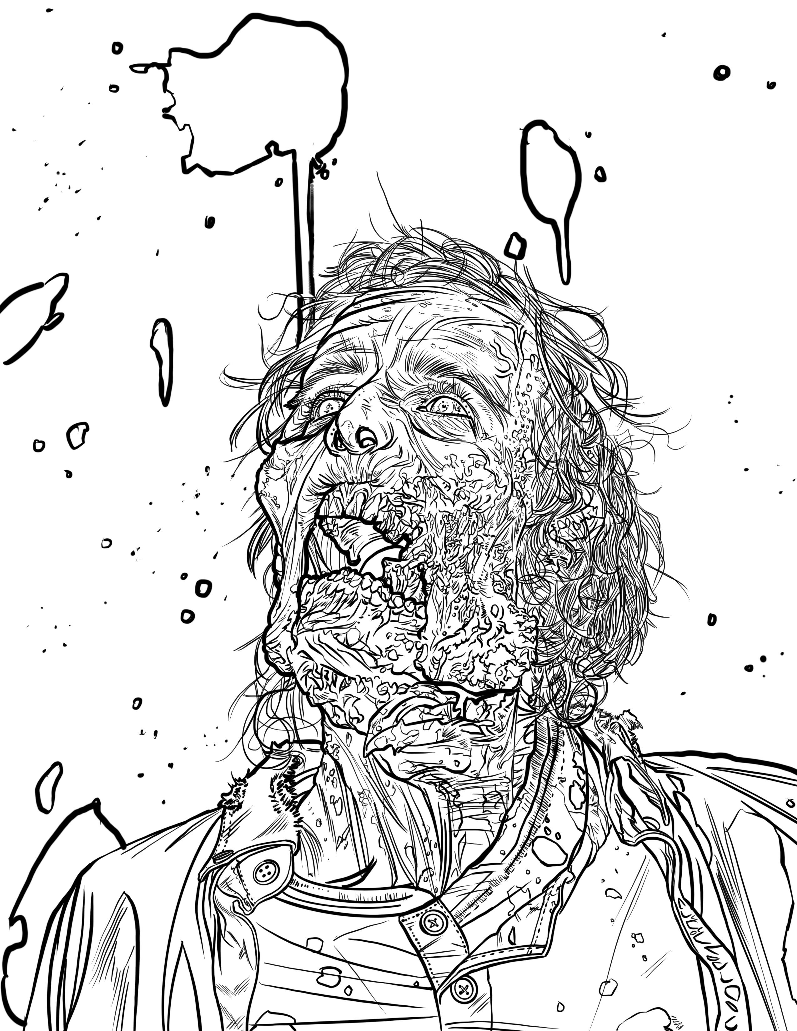 New adult coloring book the zombie coloring book radultcoloring