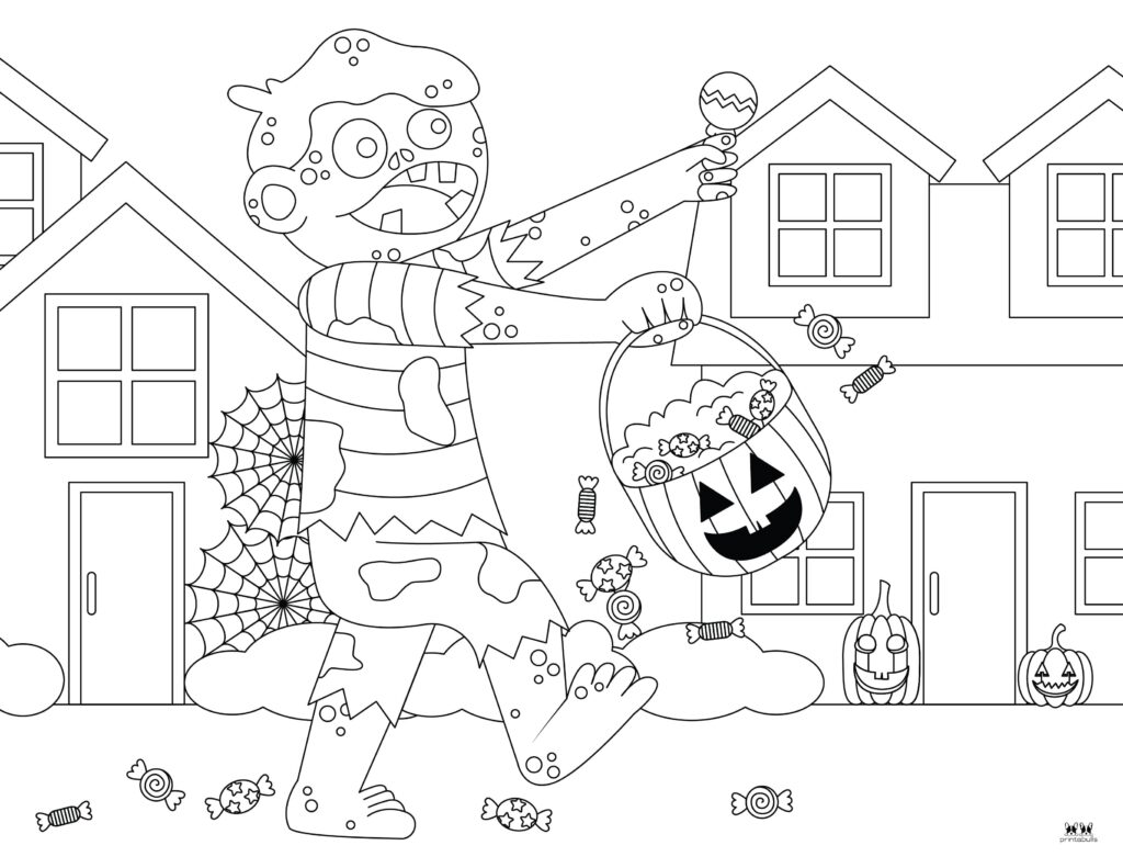 Zombie coloring pages