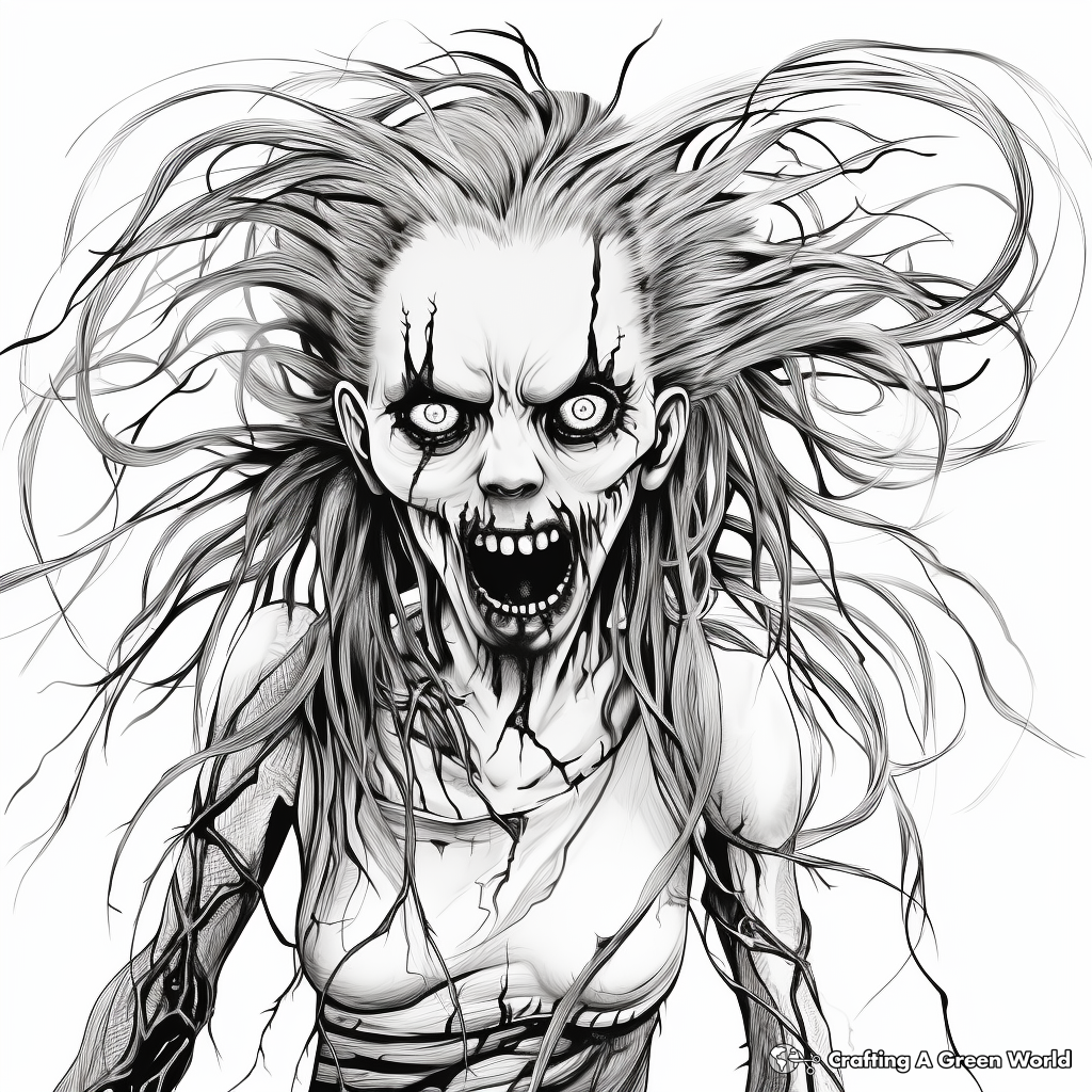 Zombie coloring pages