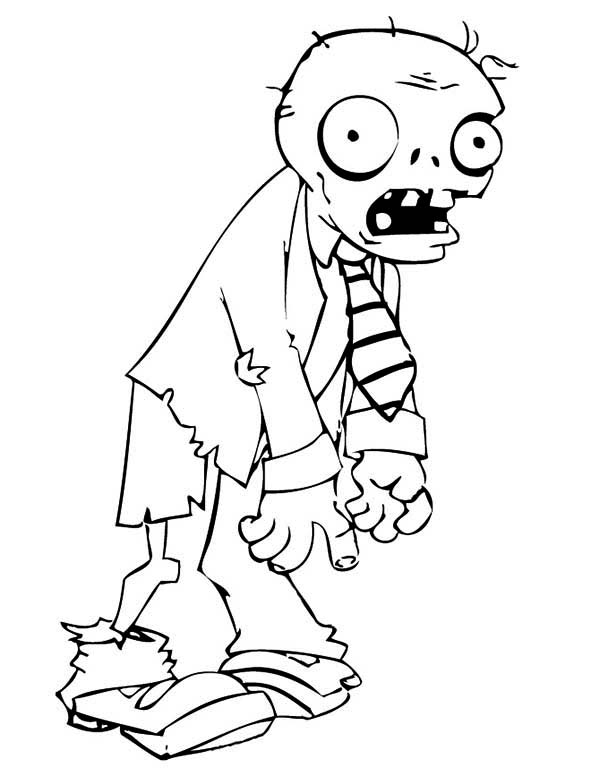 Free printable zombies coloring pages for kids