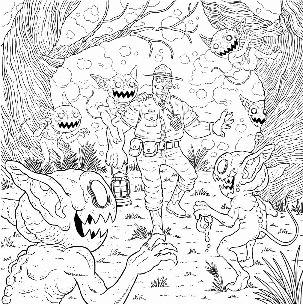 Adventures in nightmareland coloring book â nightmare soup