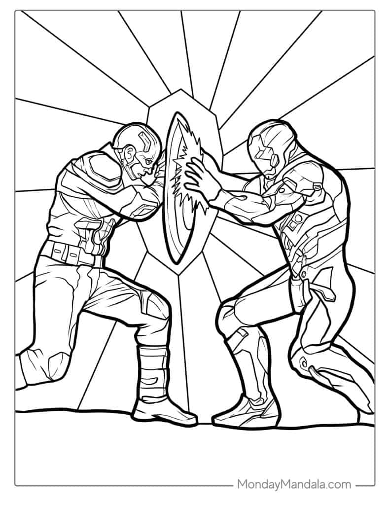 Iron man coloring pages free pdf printables