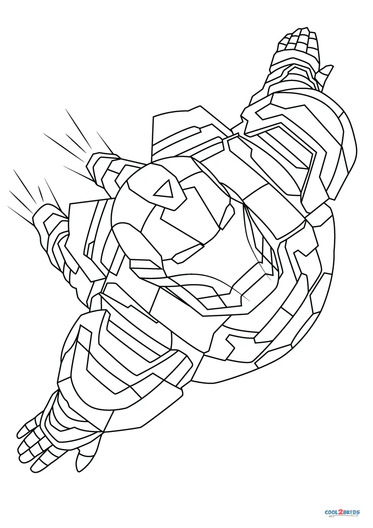 Free printable iron man coloring pages for kids