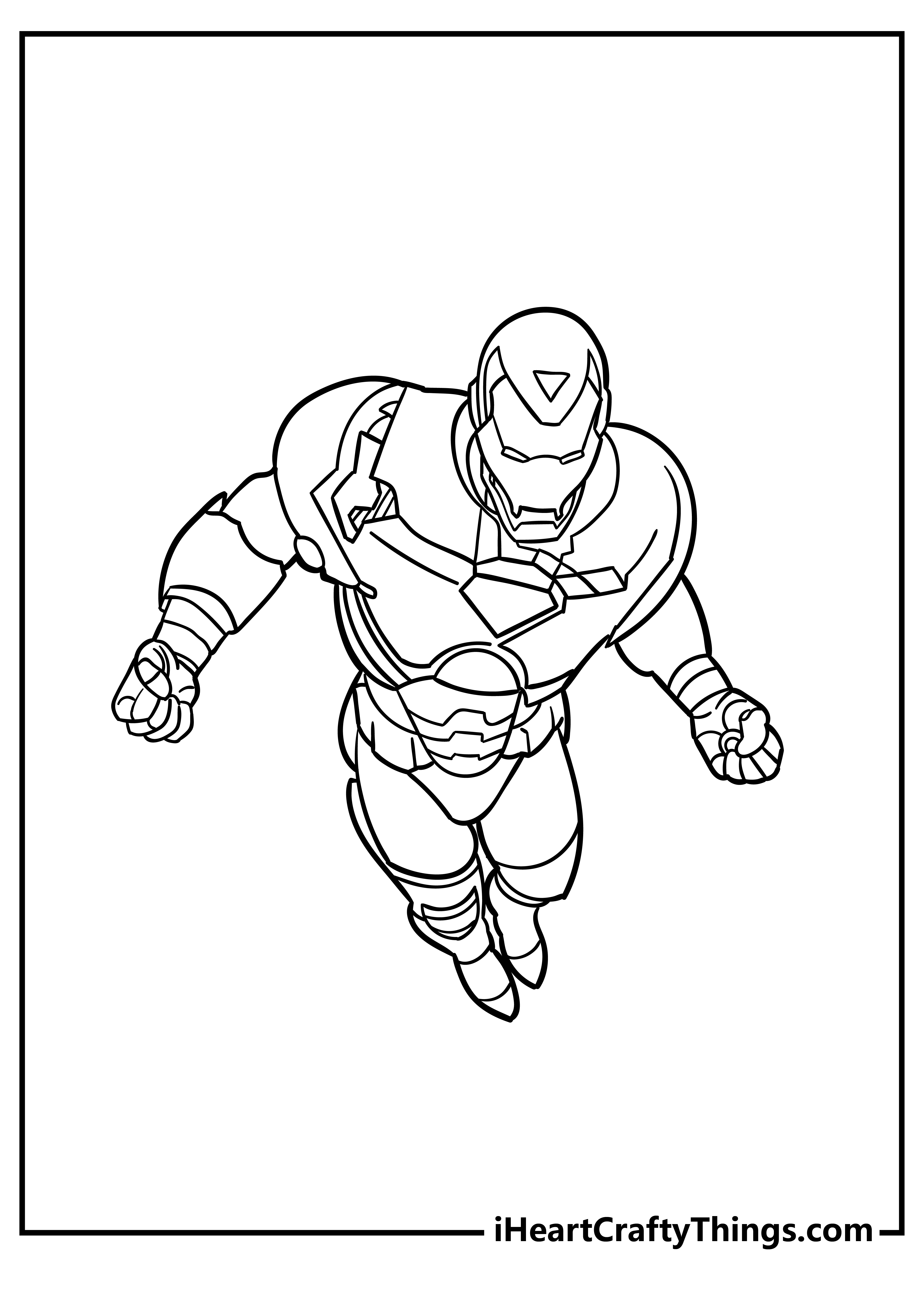 Iron man coloring pages free printables