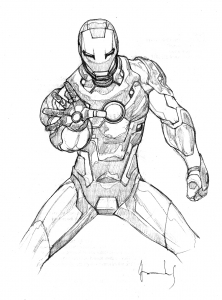 Iron man coloring pages for kids