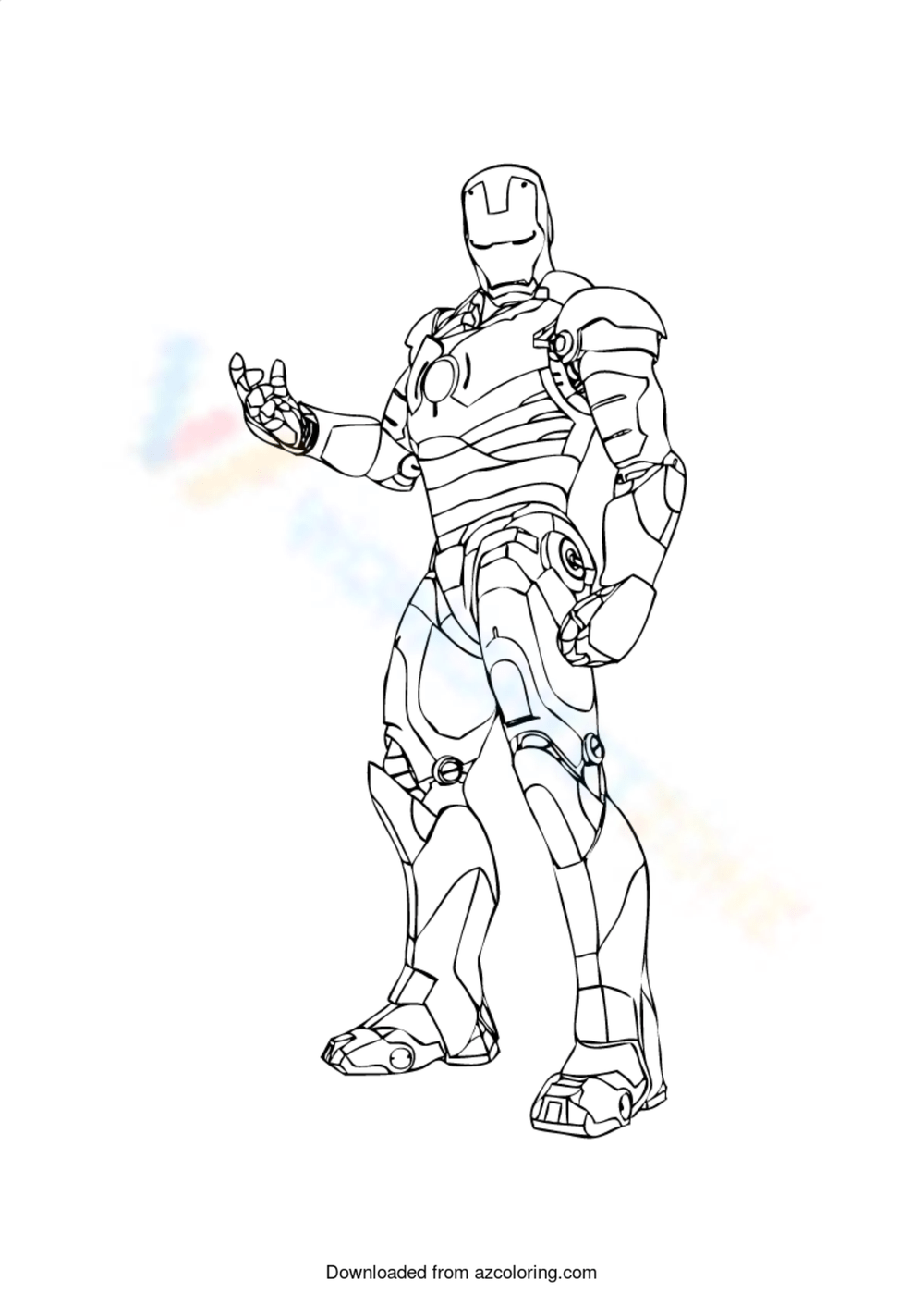 Free printable iron man coloring pages for kids