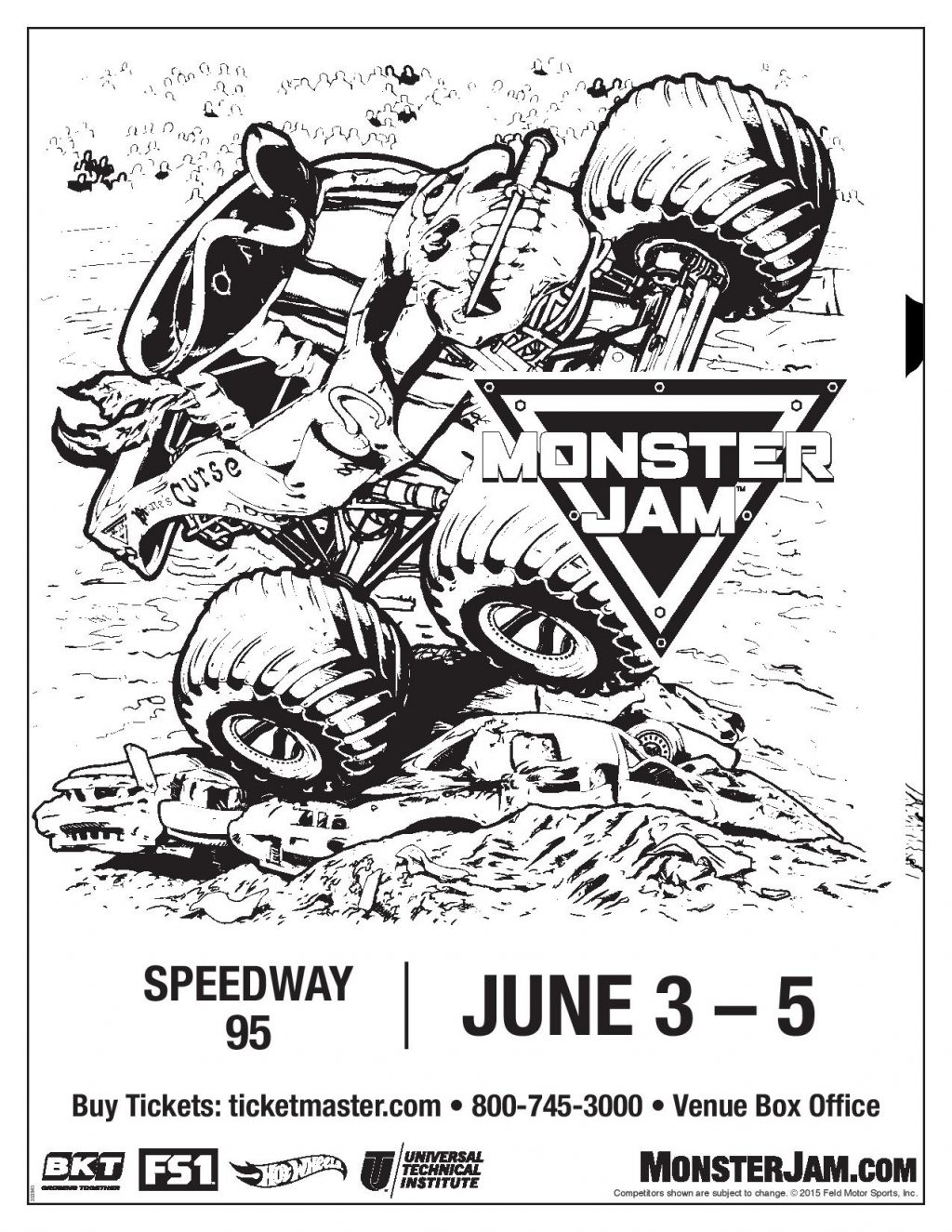 Monster jam es to bangor me