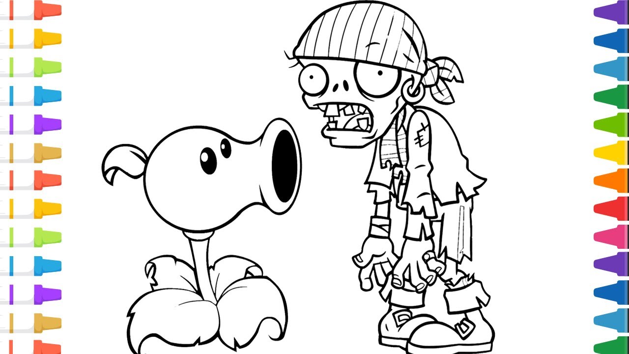 Plants vs zobies coloring page coloring plants vs zobies the coloring pages