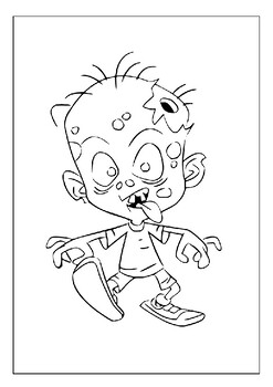 Printable zombie coloring pages collection the perfect activity for horror fans