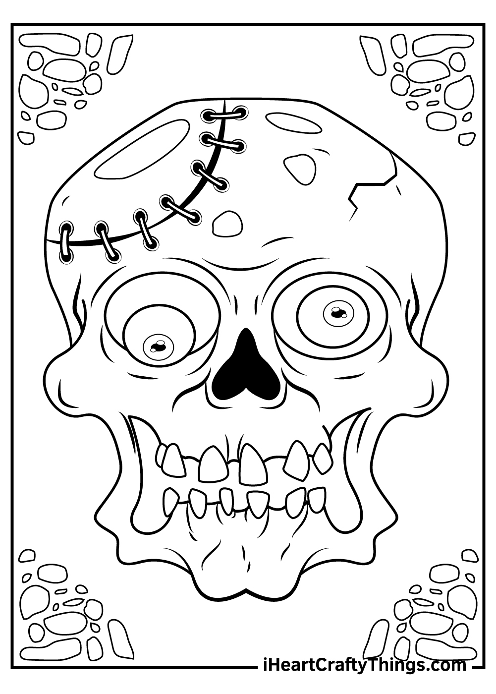 Zombie coloring pages free printables