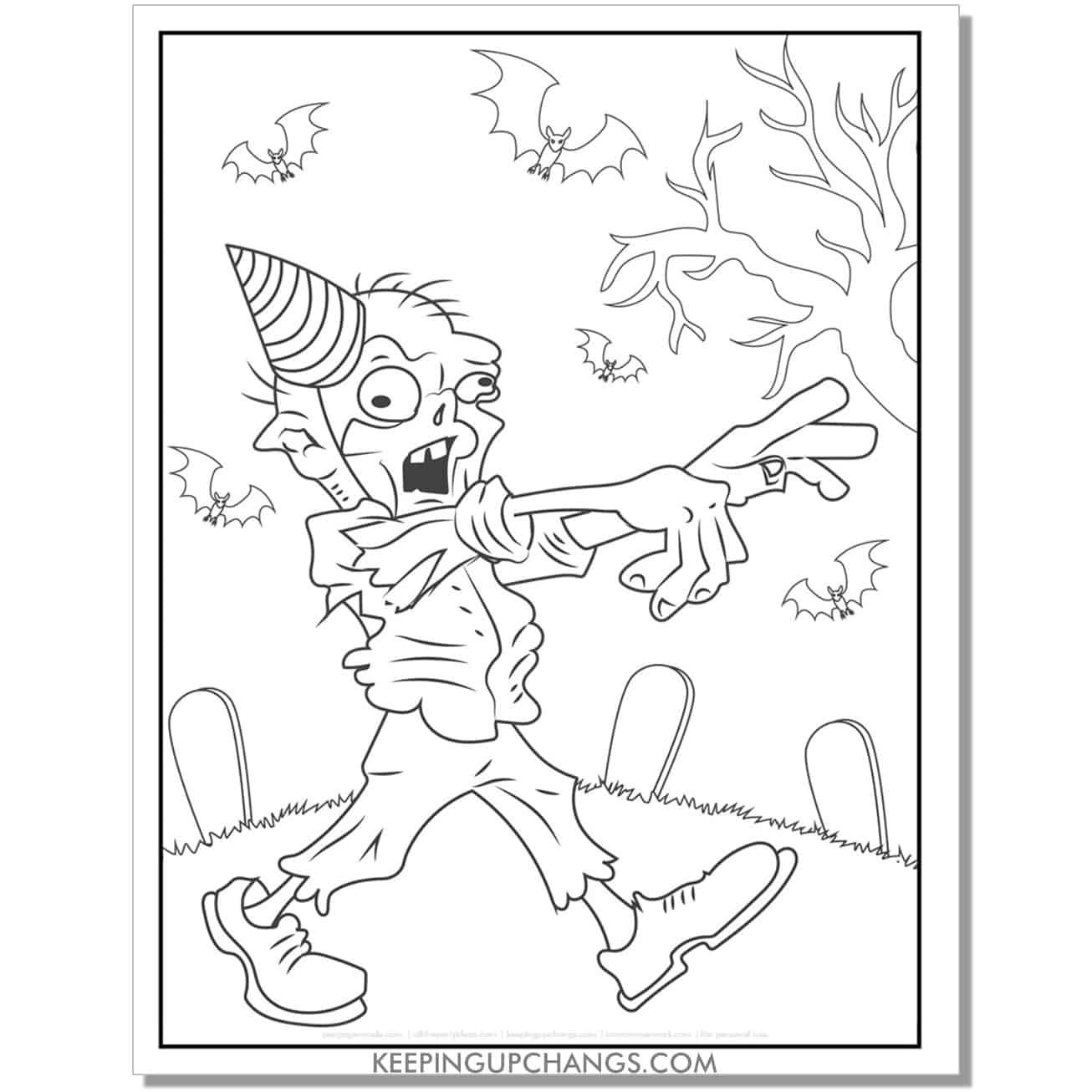 Free zombie coloring pages sheets most popular printables