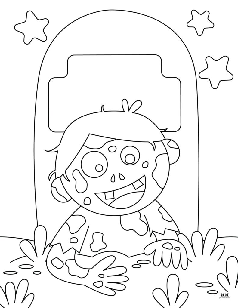 Zombie coloring pages