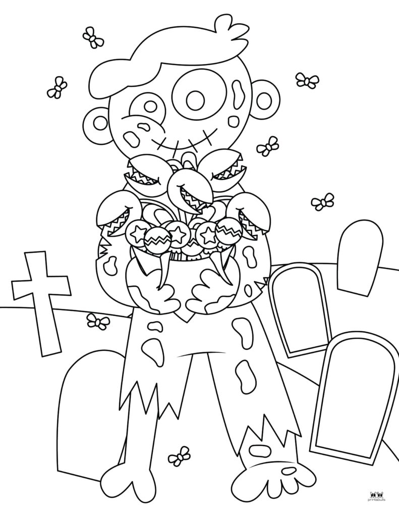 Zombie coloring pages