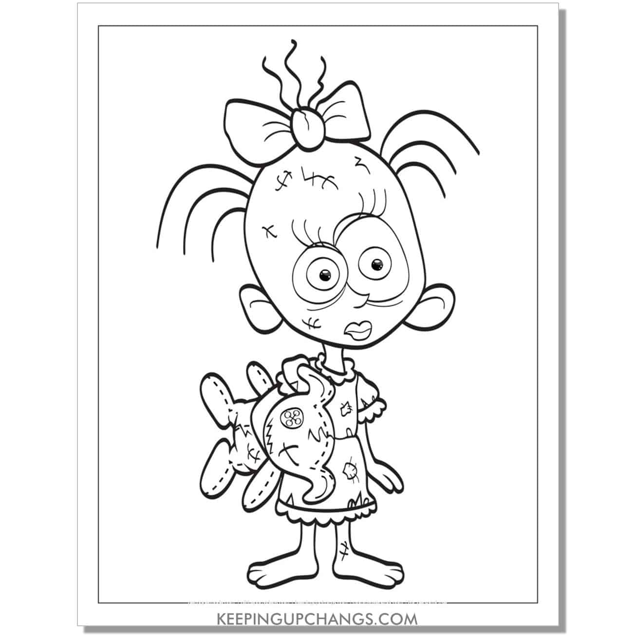 Free zombie coloring pages sheets most popular printables