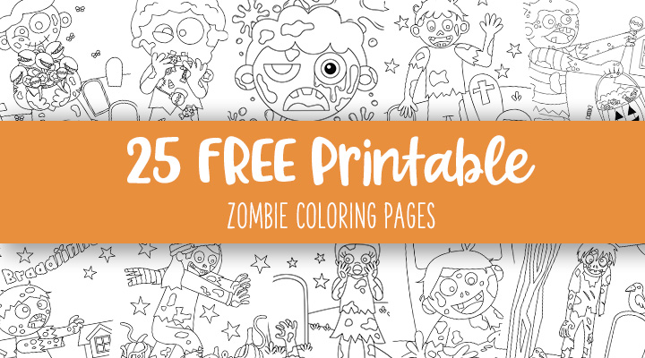 Zombie coloring pages